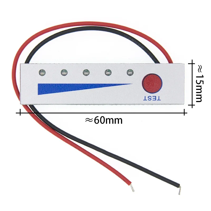 1S 2S 3S 4S 5S 4.2V-21V Lithium Battery Li-po Li-ion Capacity Indicator Board Power Display Charge LED Tester