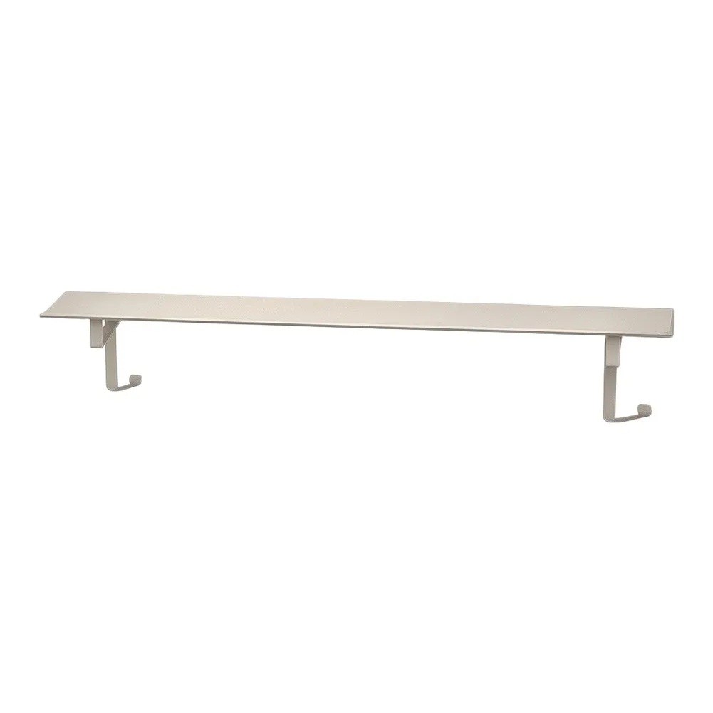 Radiator Positioned Shelf Constructed for Durability and Safety When Used Above Active Heating Pipes in Residential Settings