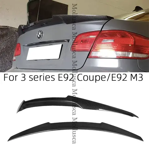 BMW 3 시리즈 E92 쿠페 & E92 M3 M4 스타일 탄소 섬유 리어 스포일러 트렁크 윙 2005-2013 FRP 허니컴 단조