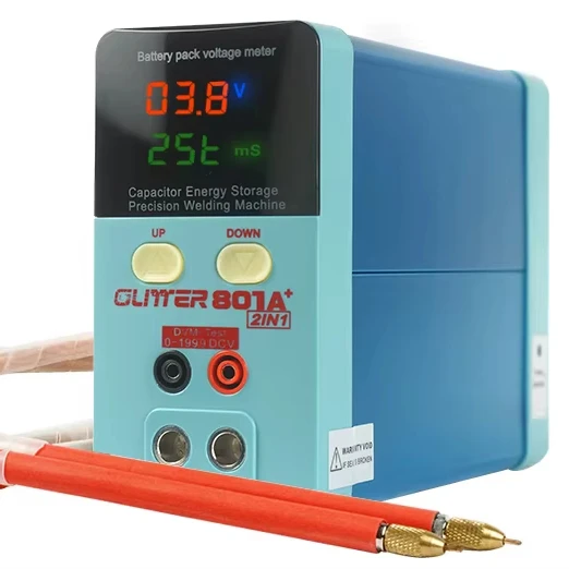 Mini Portable 801A Super Capacitor Spot Welder Handheld DIY 18650 Battery Repair Pulse Welding Machine With Solder Pen