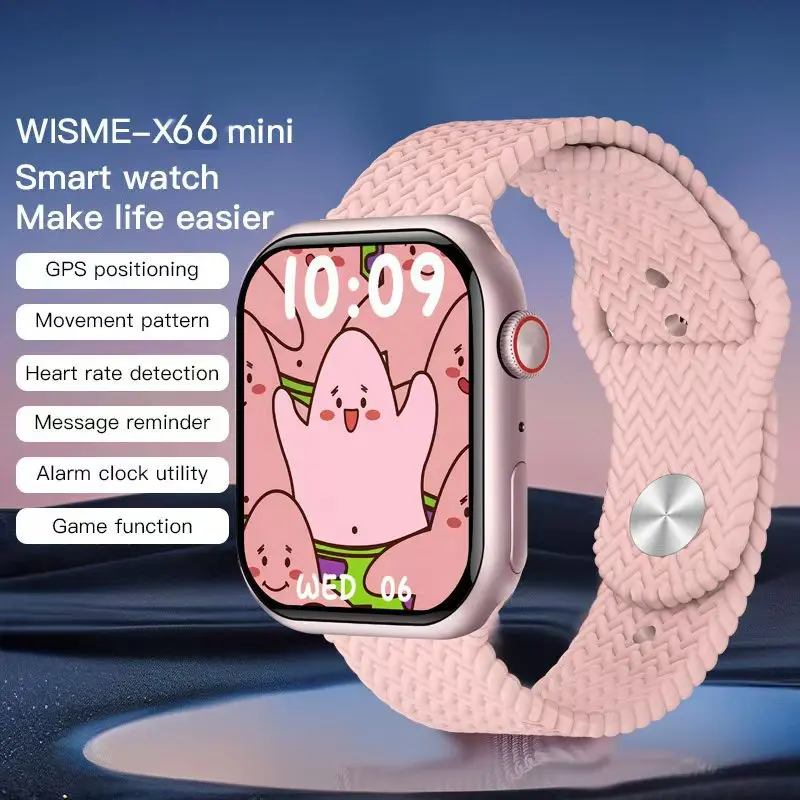 

Умные часы X66 Mini 3 Plus с 1 ремешком, фитнес-трекер, монитор сердечного ритма, уровня кислорода в крови, отслеживание сна, спортивная модель, фигурки для активного отдыха