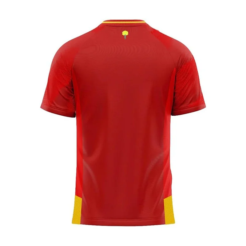 Spanish Football Beach Team T-shirt Lamine Yamal 19adyama Short Sleeved 3D Printed Breathable Quick Drying T-shirt Moto.