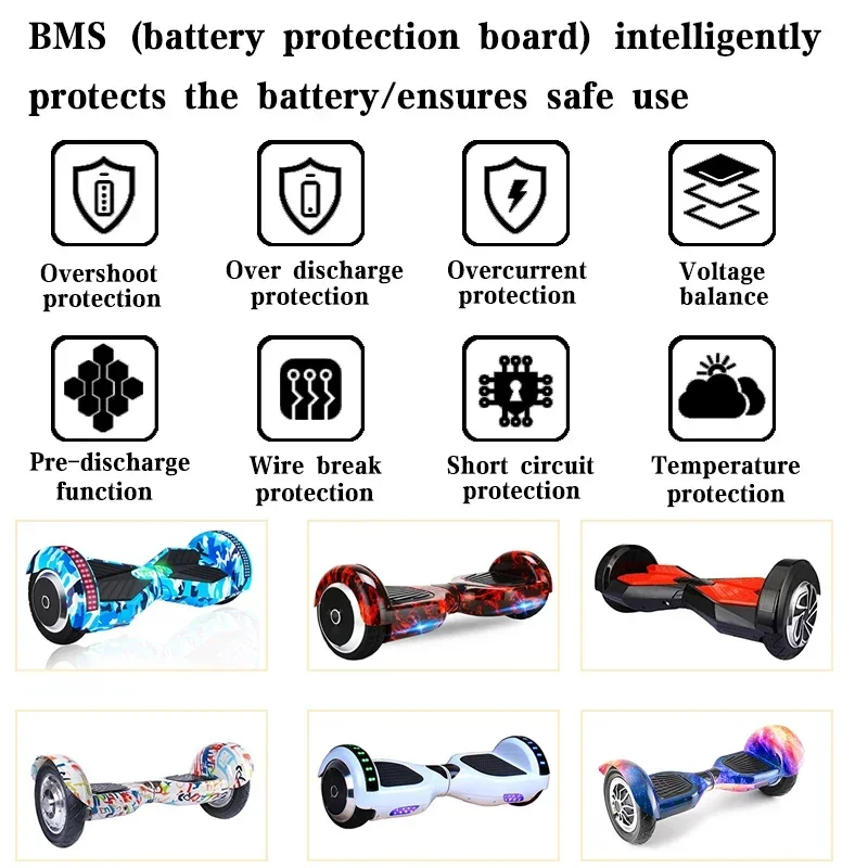 NOWY akumulator litowy 36 V 4400 mAh 18650 10S2P z wbudowanym akumulatorem BMS o dużej mocy