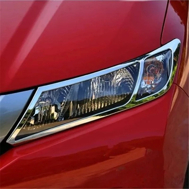 

WELKINRY для Honda City GM 6-го поколения 2014-2017 ABS хромированная передняя фара автомобиля, накладка на фару