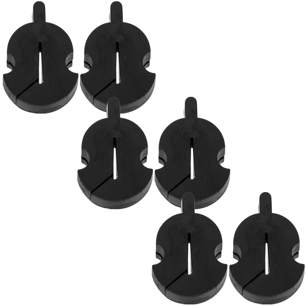 

6 Pcs Violin Mute Rubber Silencer Small Accessories Replacement Parts Musical Instrument Lightweight Durable Soft Comfortable