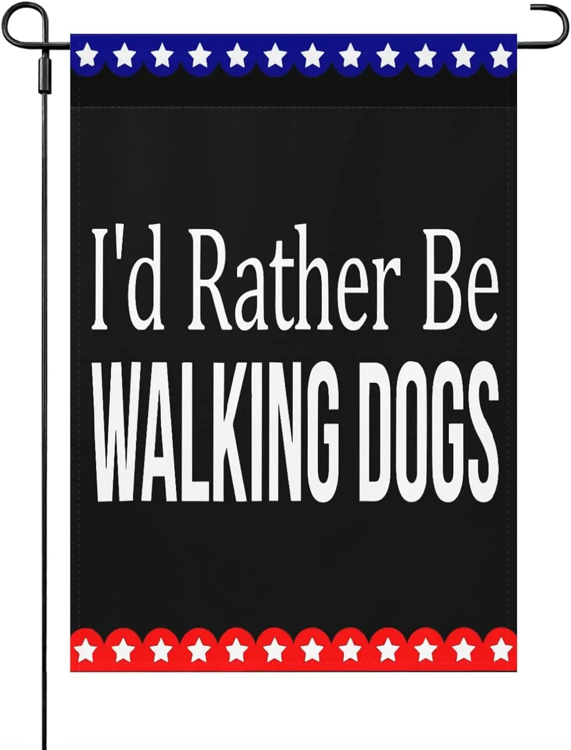I'D Rather Be Walking Seasonal Garden Flags 12x18 Double Sided Novelty Garden Banner For Indoor LOI zzo