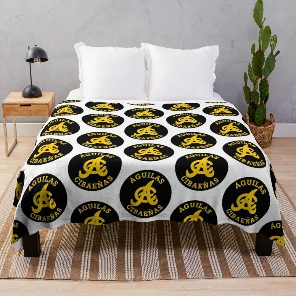 The Aguilas Cibae?as Icon Throw Blanket Shaggy Cute Plaid Blankets