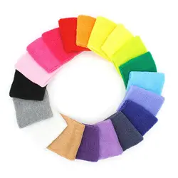 8x8cm Colors Cotton Wrist Support Band Wristband Sweat Towel Cuff Tennis Wrist Guard Protector Strap Fitness Run Sweatband Gym