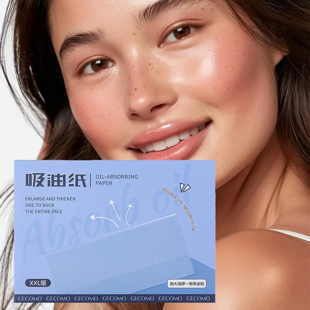 50 قطعة زيت الوجه نشاف ورقة المحمولة حصيرة مناديل الوجه منظف للوجه السيطرة على النفط امتصاص الزيت أدوات تنظيف الوجه  #3