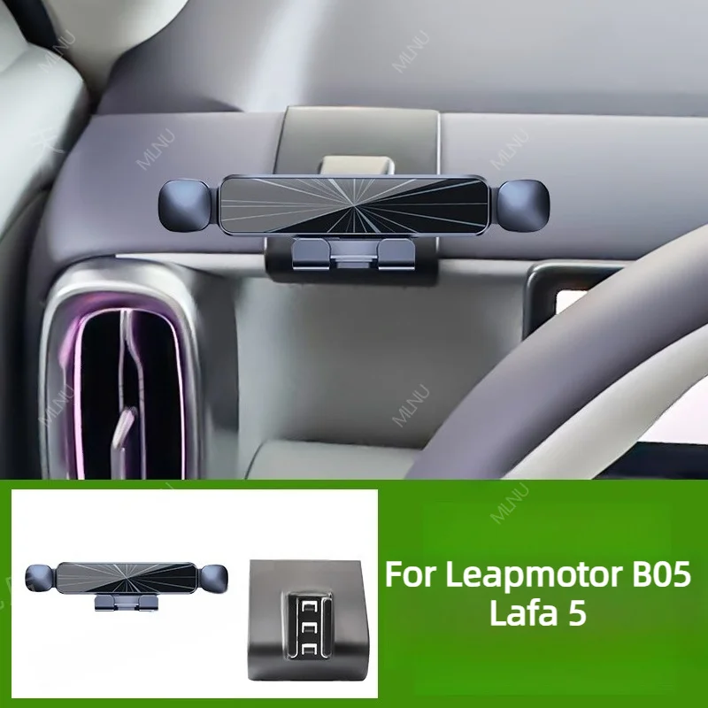 Navigation Holder For Leapmotor B05 Lafa 5 Accessories,ABS,Non-Slip,Scratch-Proof,Silent,Stable,Shockproof Compression-Resistant