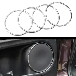 Car Inside Door Audio Speaker Sound Ring Trim Sticker for Honda HRV HR-V Vezel 2014 - 2022 ABS Chrome Accessories