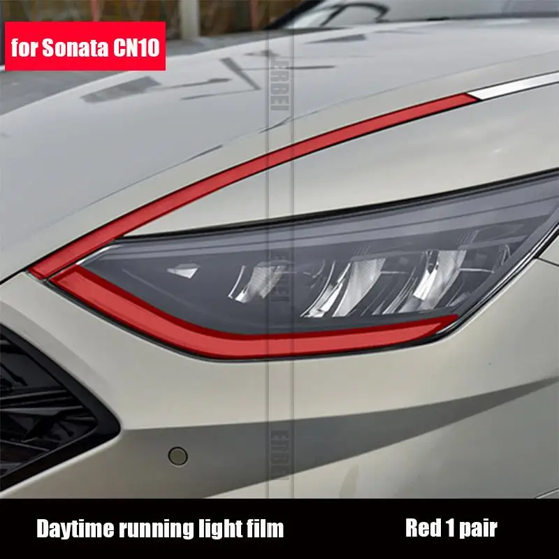 For Hyundai Sonata DN8 2020 driving lights car tail fog lights rearview mirrors turn lights color change film decoration