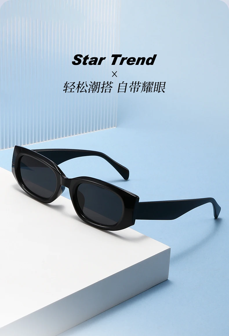 Retro Trendy Design Kleine Quadratische Rahmen frauen Sonnenbrille Persönlichkeit Luxus Design Sonnenbrille Männer Im Freien Fahren Shades UV400 – Detail 4