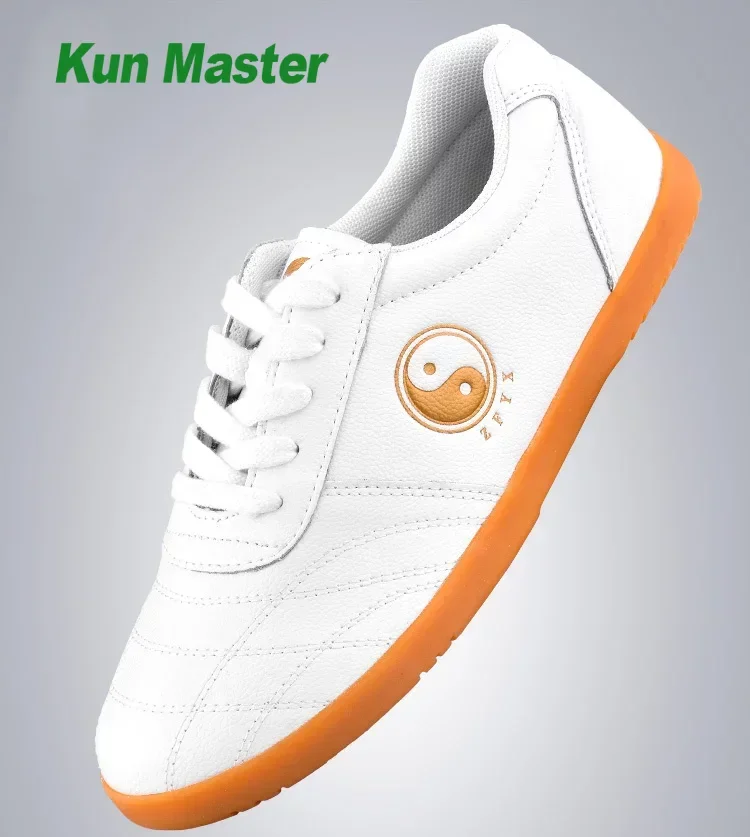 

Summer Genuine Leather Kung Fu Tai Chi Shoes Martial Art Shoes Sneakers Soft Cowhide Free Flexible Sole Men Women 2022