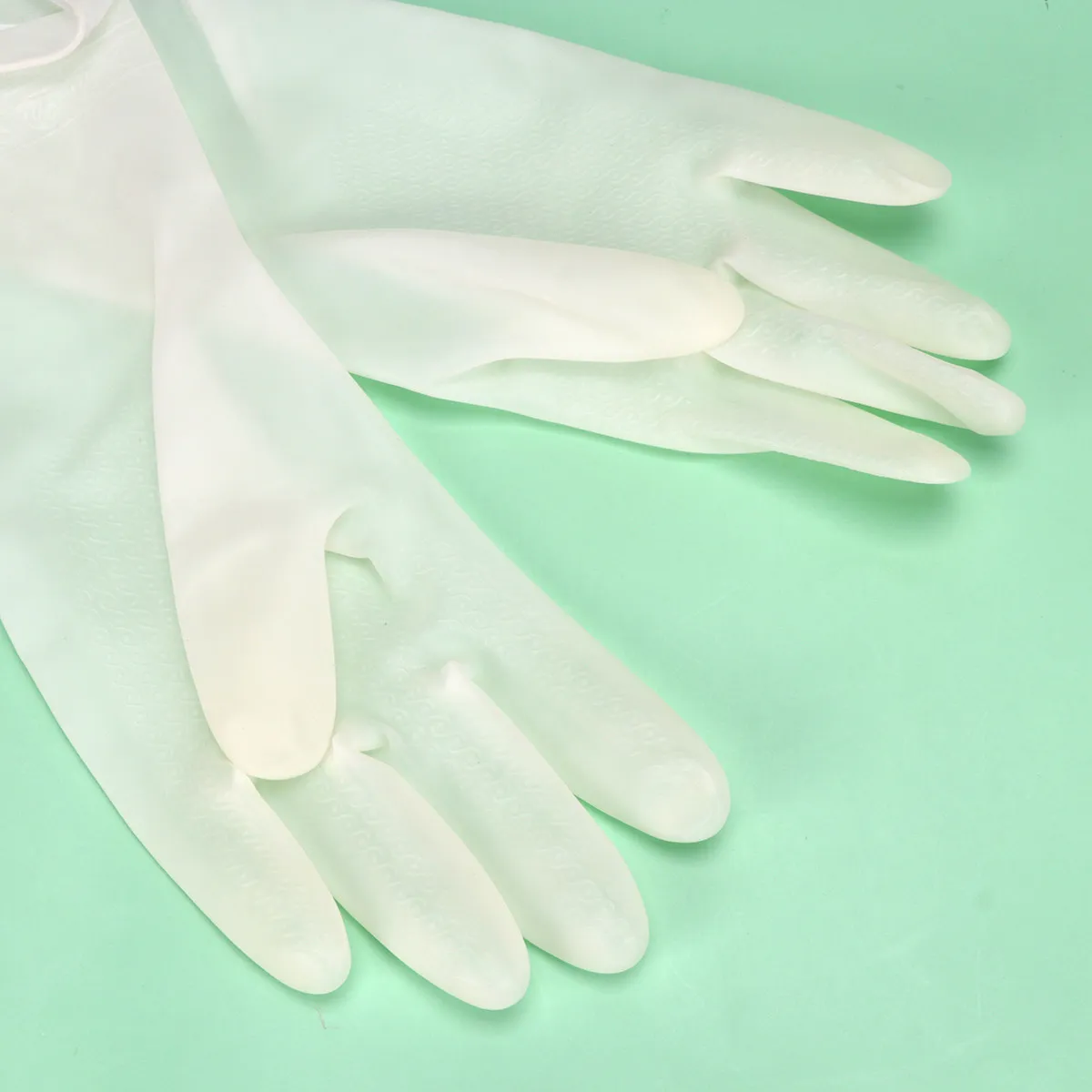 2Pairs Latex Gloves Comfort Fit Reusable Dishwashing Gloves for Kitchen Cleaning Hand Wash Laundry Pet Care Carpet Washing