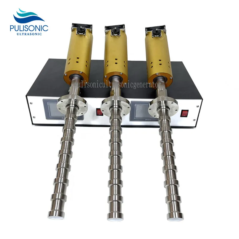 Industrial Biodiesel Ultrasonic Extraction Reactor Immersible Sonicator Vibrating Rod And Generator 20K 2000W