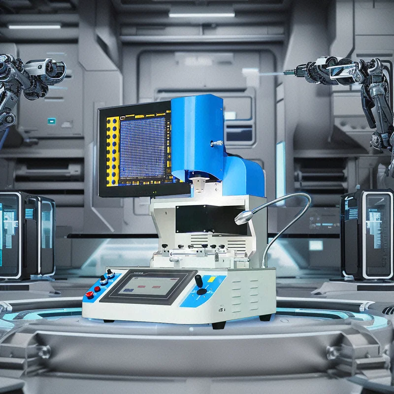 2023 New  5300 Auto BGA Rework Station Optical Alignment System 2-Zone 2500W Mobile for Repair with CE Certified Engine PLC