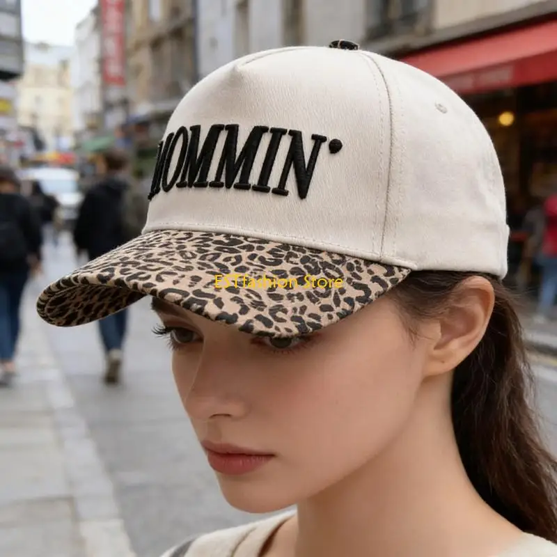 Y5GC Eye Catching Letter Print Cotton Cap Suitable For Sports And Everyday Use