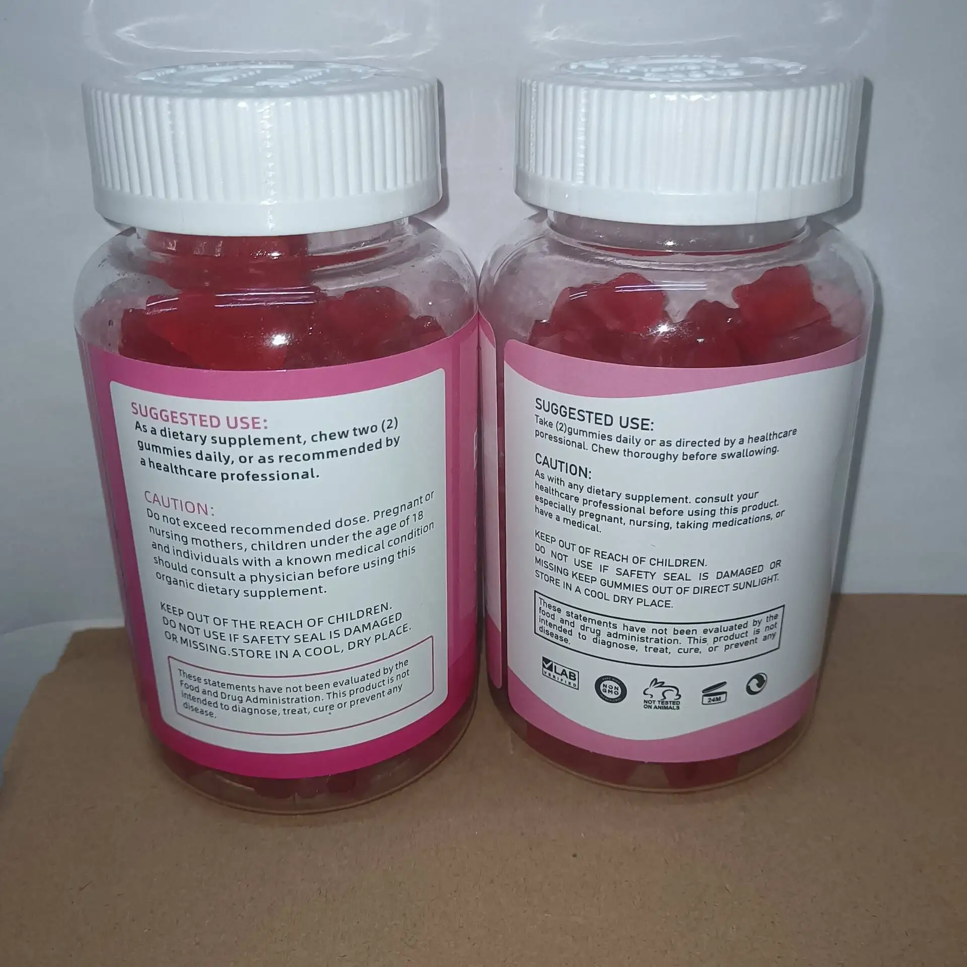 2 bottles of BBL gummie dietary supplement to enhance hip health food