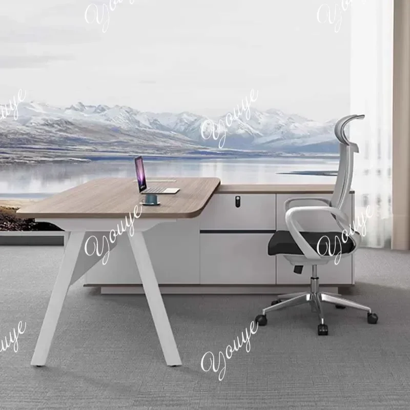 MX Drawer Home Study Office Desk Study Wide Bedroom Coffee Computer Office Desk Laptop Storage Writing Mesa Ordenador Furniture