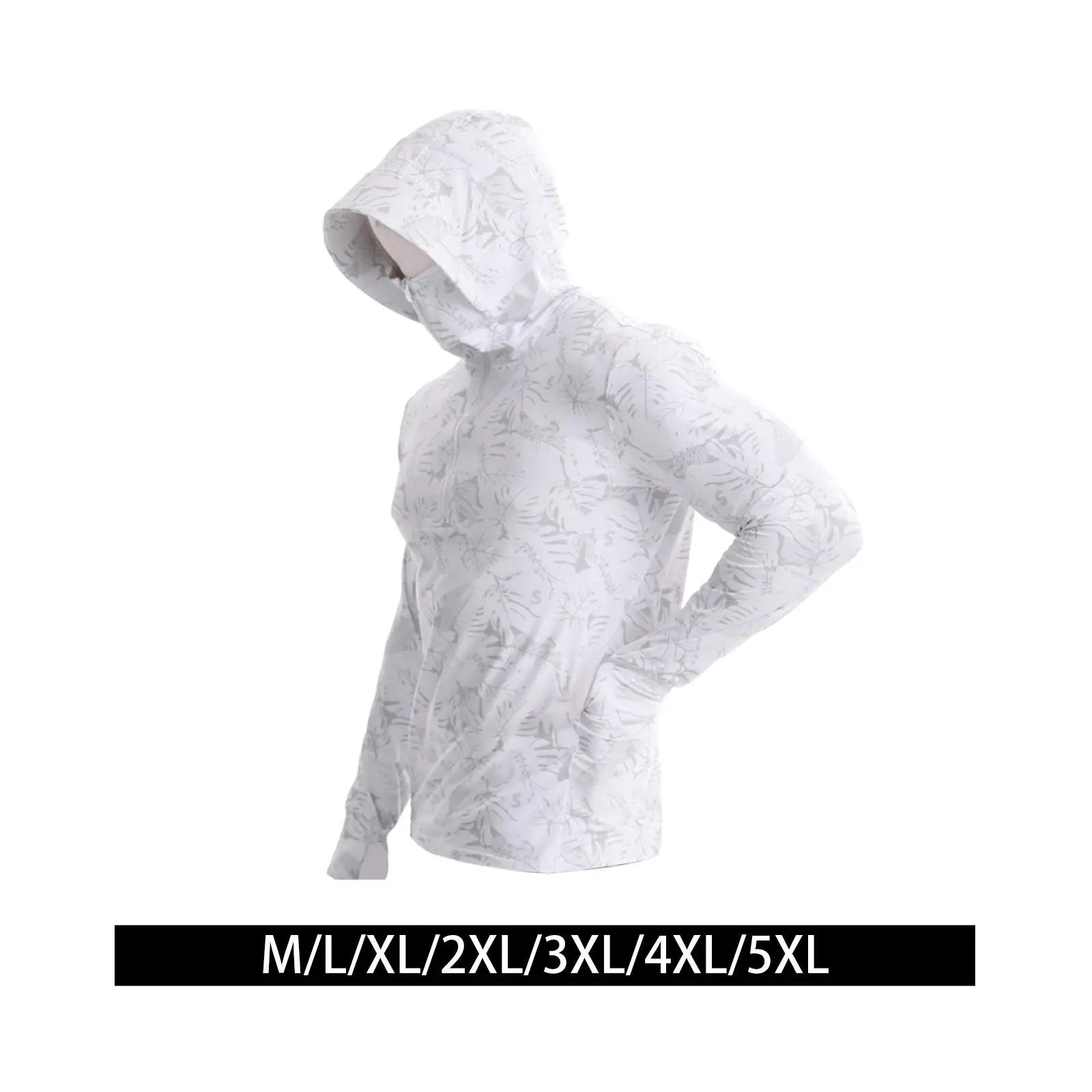 

Men Sun Protection Hoodie Shirt Rash Guard for Men for Running Sports