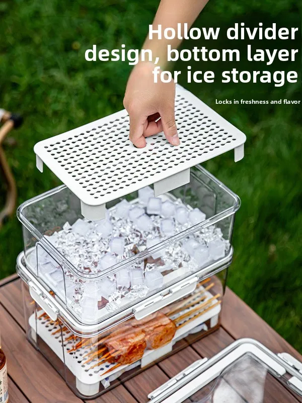 

Уличная портативная большая емкость для фруктов, ланч-бокс для пикника, прозрачная коробка для хранения Fren, контейнер для хранения в холодильнике