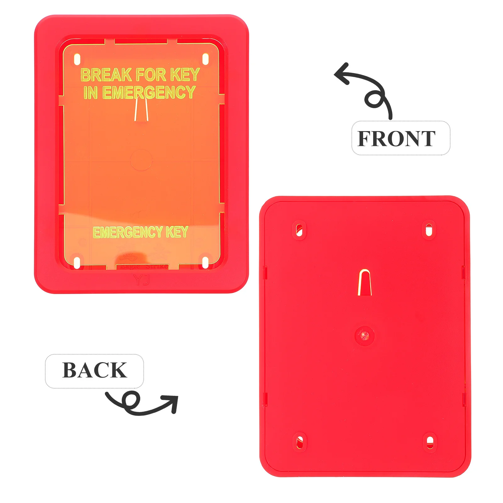 مجموعة واحدة من صندوق قفل المفاتيح في حالات الطوارئ، حامل مفتاح الباب المقاوم للحريق، تصميم مدمج للتخزين الآمن للسلامة المنزلية