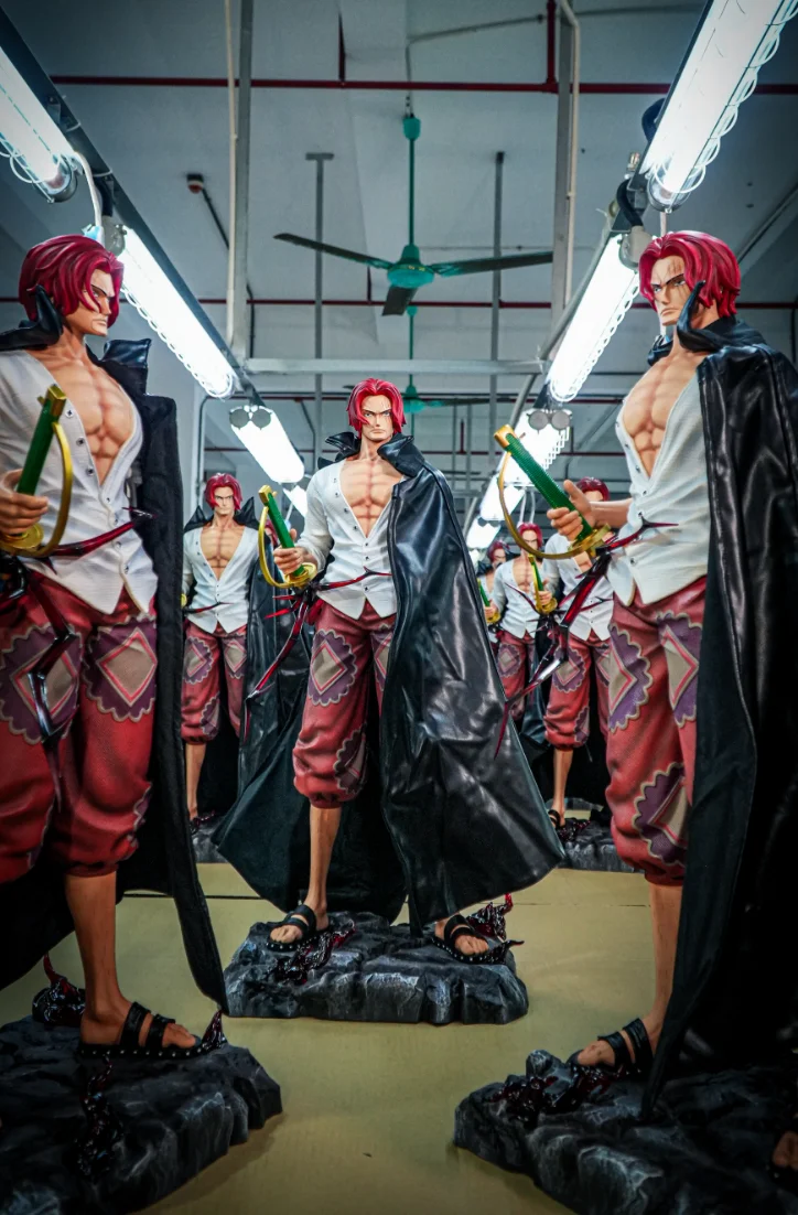 

JT Studio One Piece Супер большие красные хвостовики -70 см Подарочный плащ Аниме Модель Орнамент ручной работы