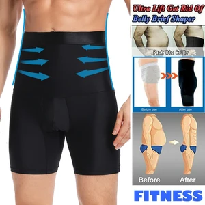 Men Slimming Shapewear Shorts Waist trainer body Shaper Tummy Control High Waist Compression Underwear Abdomen Boxer Brief
