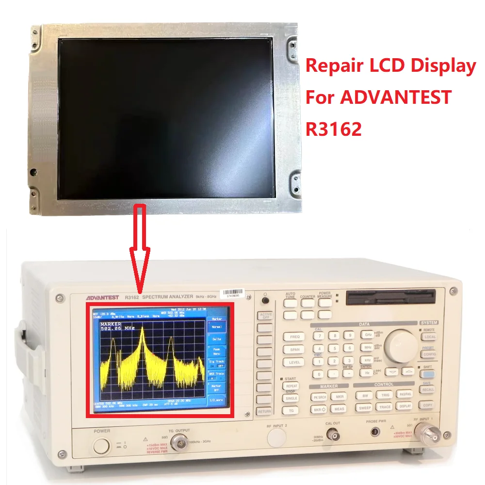 

LCD Display For ADVANTEST R3162 SPECTRUM ANALYZER 9kHz-8GHz Matrix Screen Repair