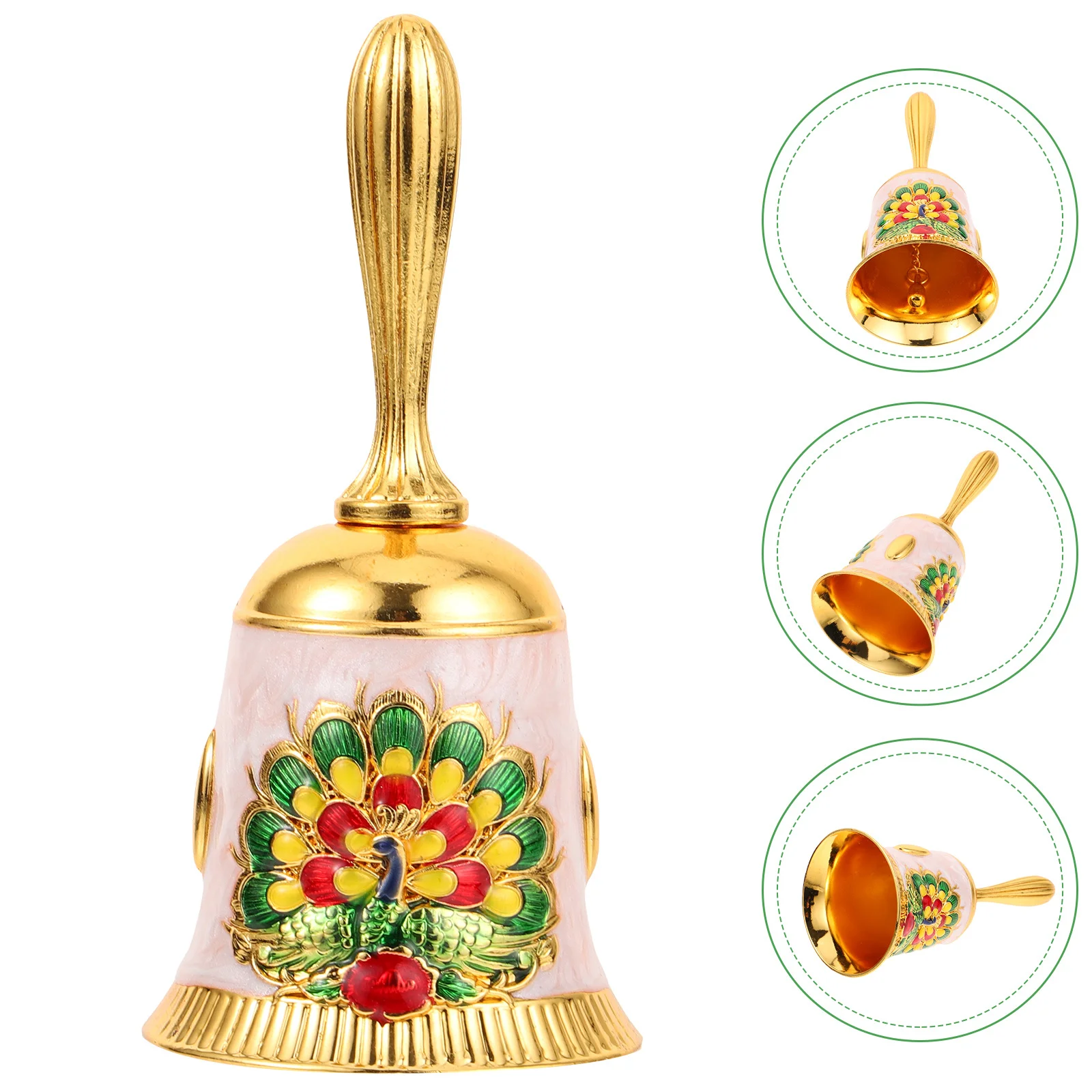 جرس يدوي من سبيكة جرس خدمة على الطراز القديم لمطعم الفندق وبار المعلم والفصول الدراسية والتدريب على الحيوانات الطبية