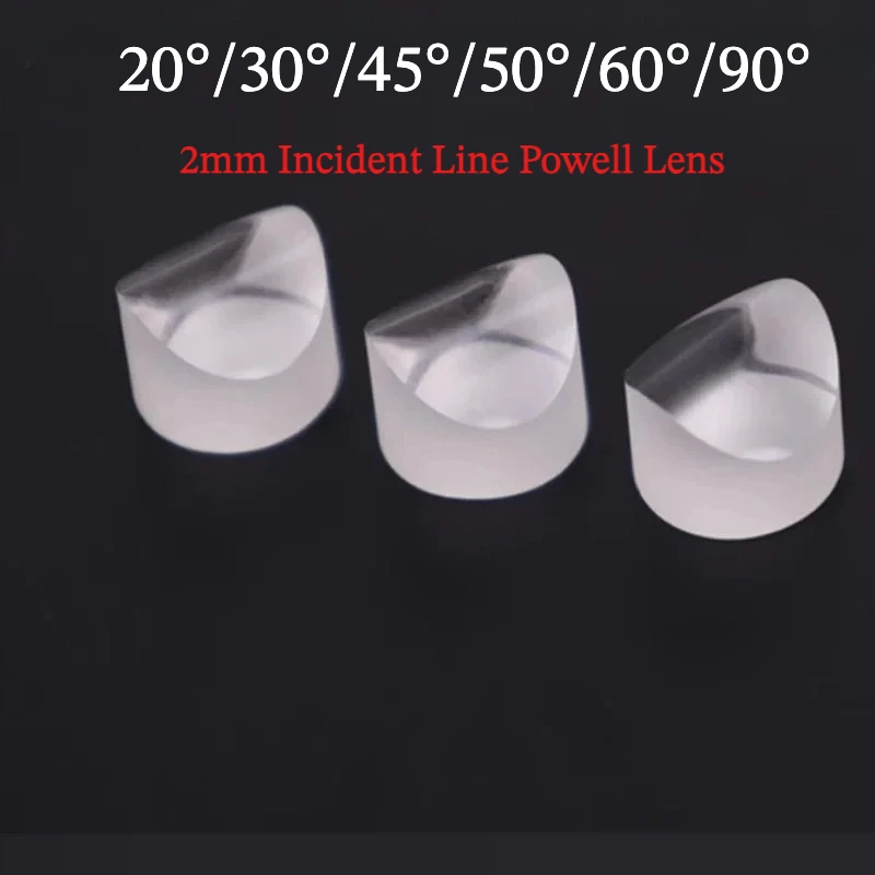 K9 Optical Powell Prism Lens 2mm Input Beam Uniform Line Generator For 3D Scanning Measurement Machine Vision Inspection