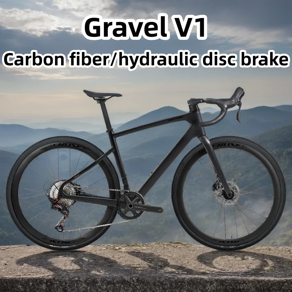 

Gravel V1 Carbon Fiber Gravel Road Bicycle Full Oil Disc Brake All Terrain Off-road Bike Carbon Fiber Front Fork Gravel Bike
