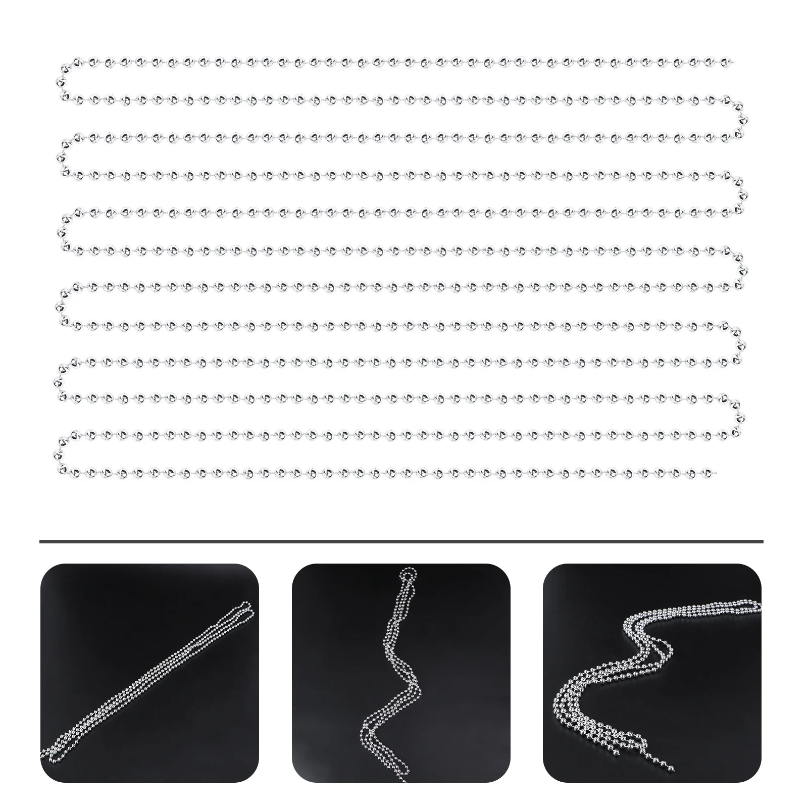 

Christmas Tree Beads Strands Chain Plastic Materials Exquisite Craftsmanship Easy to Carry and Store Beads Chain