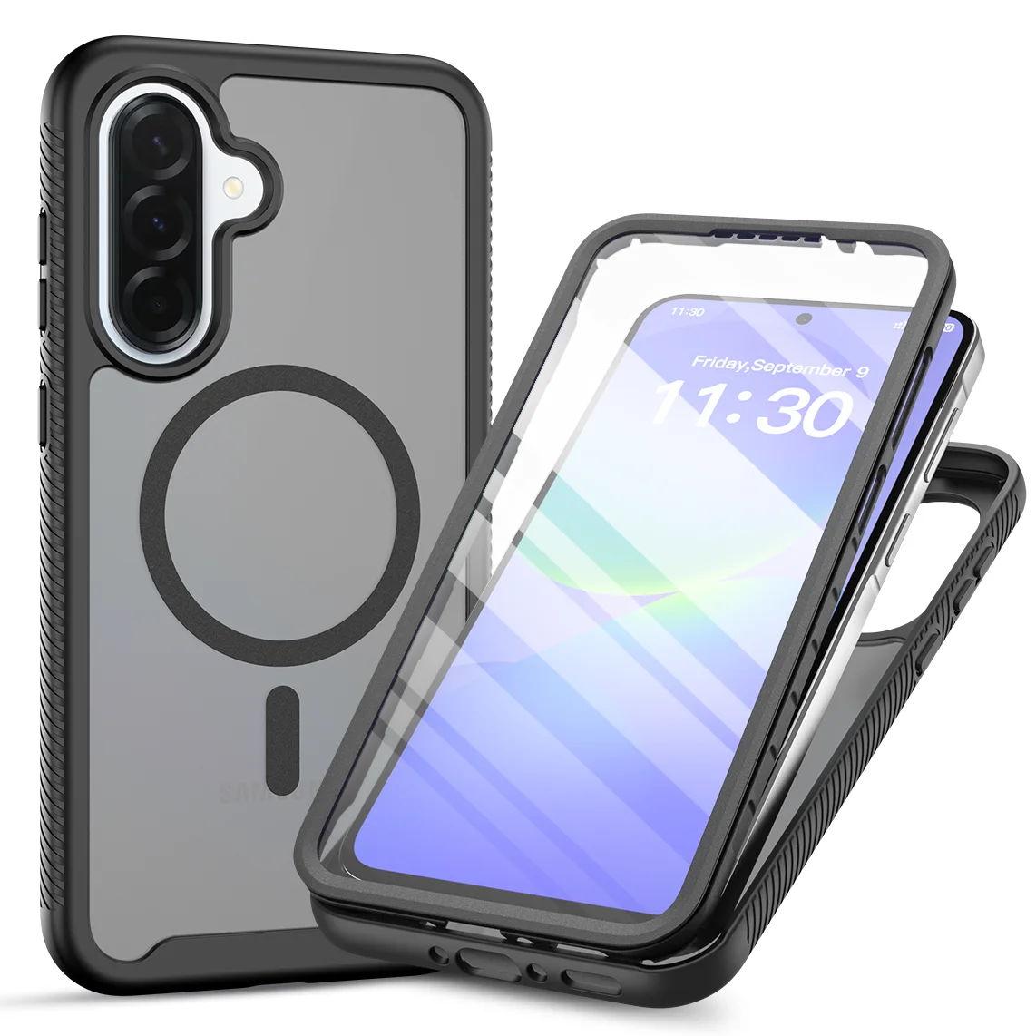 for Galaxy A17 Magnetic Case,Compatible With Magsafe Bulit-in Screen Protector Shockproof Matte Case For Samsung Galaxy A26 A16