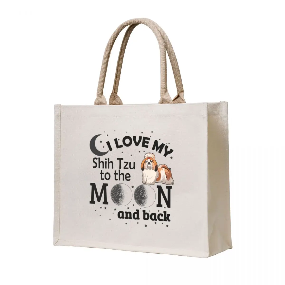 I Love My Shih Tzu To The Moon And Back! Tote Bag Cloth bag tote bag women large tote