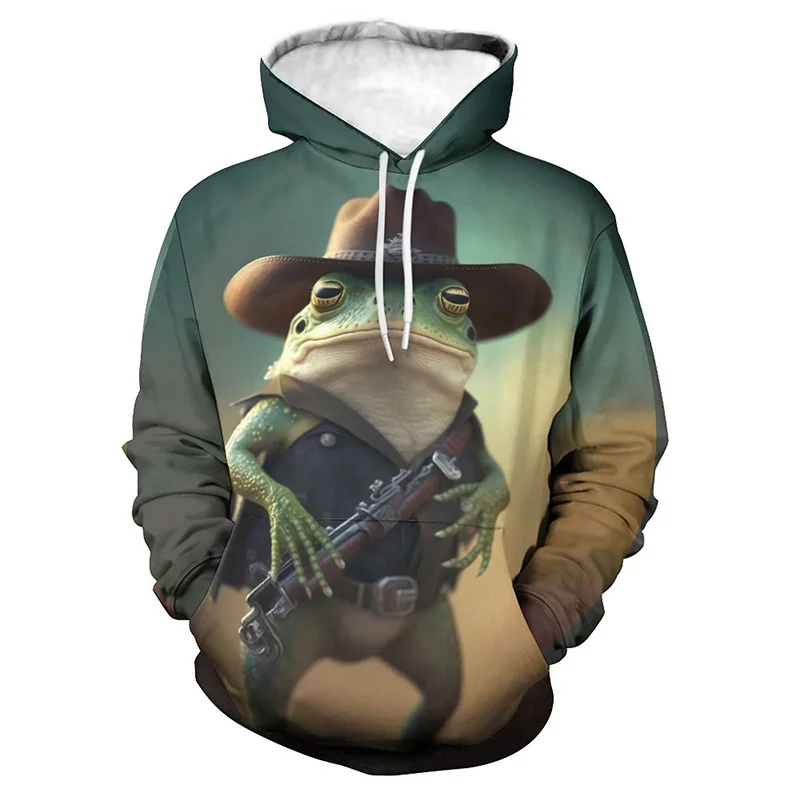 

Tree Frog Animal Hoodies New Casual 3D Printed Men Women Streetwear Hoodies Fashion Long Sleeve Sweatshirts Children Coat