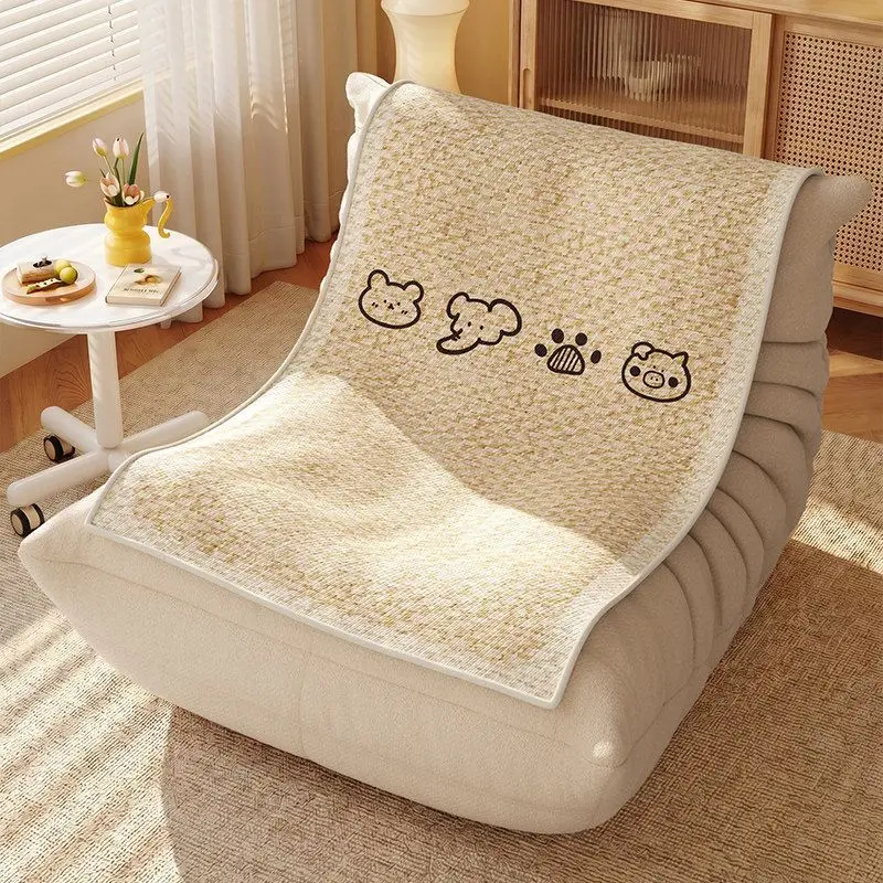 Summer sofa mat, cool feeling ice silk single seat cushion, non-slip lazy cool cushion