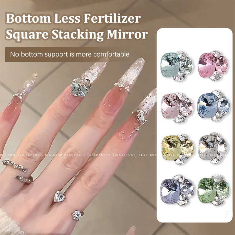 

[YU]Luxury Super Sparkling Fantasy Colorful Exquisite Pile Diamonds Nail Art Rhinestones Jewelry Decorations Manicure Charms