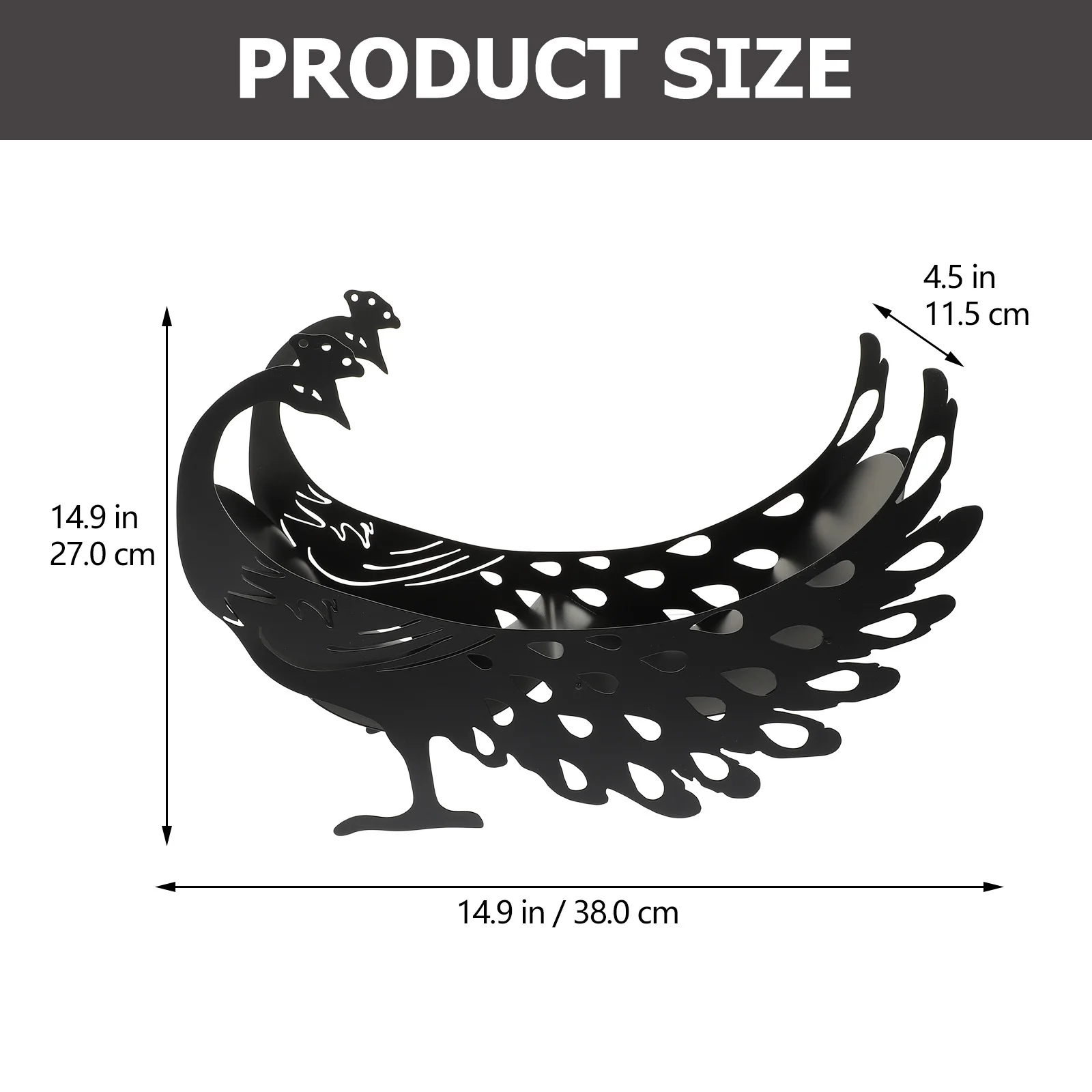 الطاووس ورقة لفة حامل معدن الحديد الأنسجة حامل مستقرة الحيوان شكل ورق التواليت تخزين الرف الحمام المطبخ الديكور #4