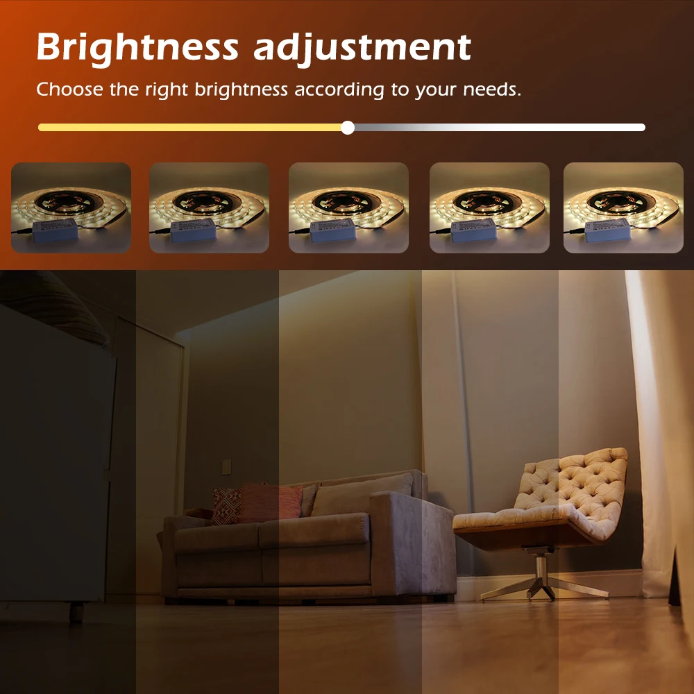 多用途LEDストリップコントローラー,スマートホーム統合,環境強化,RGBおよびCCT, RGB, 1〜10個