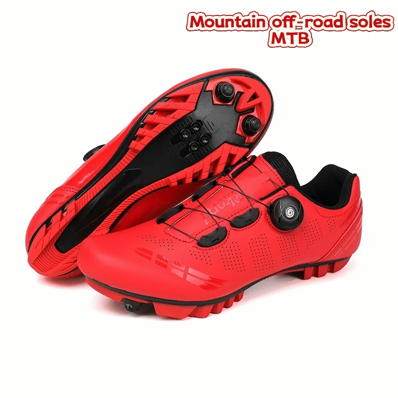Herren-Mountainbike-Schuhe MTB, atmungsaktiv, rutschfest, hohe Härte, geeignet für Outdoor-Straßenrennen, Mountain-Offroad-Fahren 37-46 – Detail 11