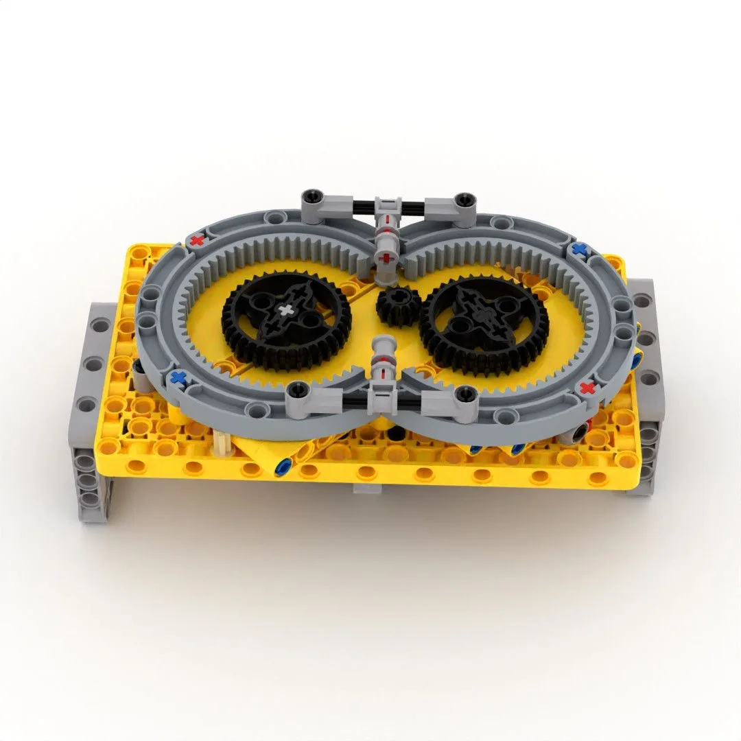 4295 Little Engineer Domestic Building Block Robot Mechanical Group Technology Assembly 8-shaped Gear Rolling Track Electric Set
