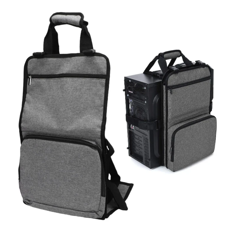 

Desktop Gaming Computer PC Carrying Case Travel Storage Carrying Bag, Computer Main Processor Case and Keyboard
