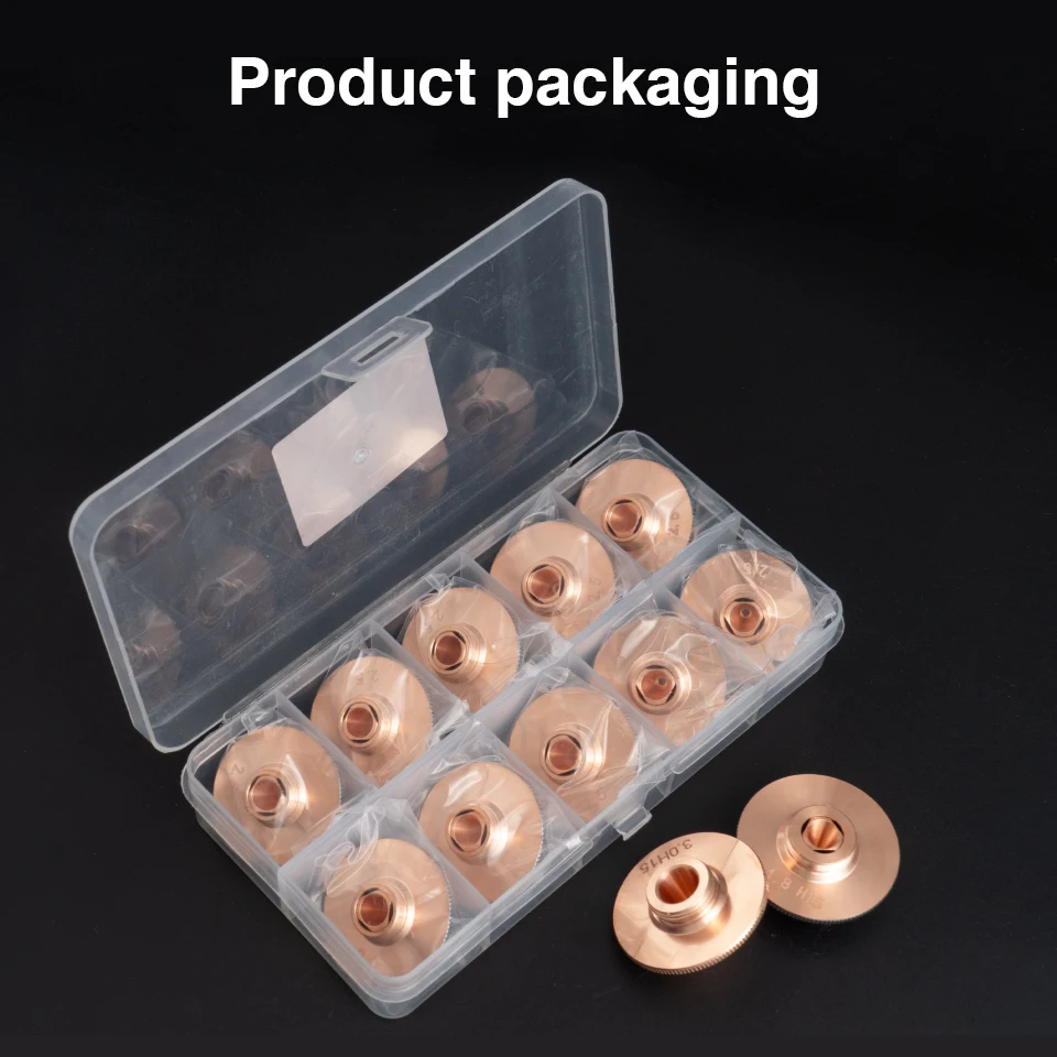 Raytools Double Chrome Plated Laser Nozzle D32 M14 H15 for Precitec WSX Laser Head Dia.0.8 1.0 1.5 1.8 2.0 2.5 3.0 3.5 4.0mm