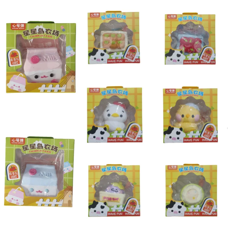 Zabawka antystresowa dla dzieci - silikonowa kulka do ściskania w kształcie kurczaka, elastyczna, wolno powracająca do kształtu, zabawny prezent na Boże Narodzenie.