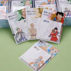 One Piece Cartoon Post-it Notes Animation Peripheral Cute Note Paper Marker Paper Tearable Sticky Note Memo Wholesale