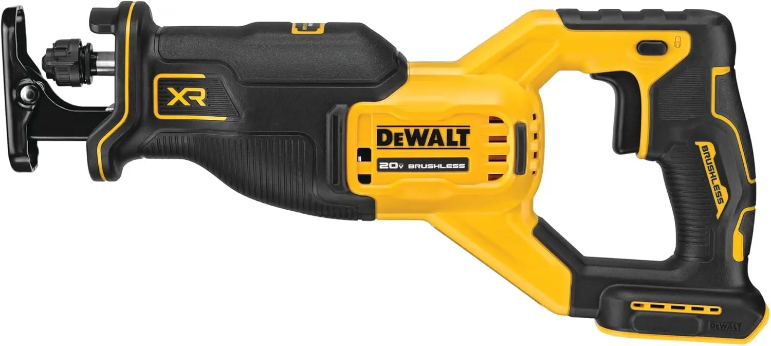 

DEWALT 20V MAX XR Reciprocating Saw, Cordless, 2-Finger Variable Trigger, Keyless Blade Clamp, Bare Tool Only (DCS382B)