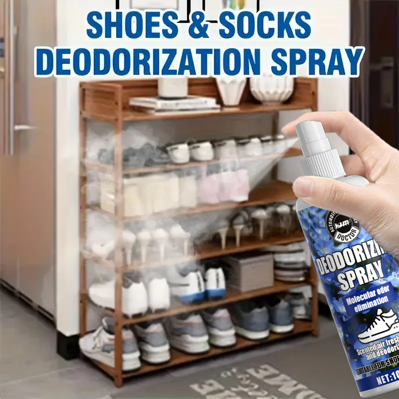 

Спрей для устранения запаха мгновенного действия для обуви и носков — стойкая свежесть, эффективный для занятий спортом, тренажерным залом, путешествий и домашнего использования