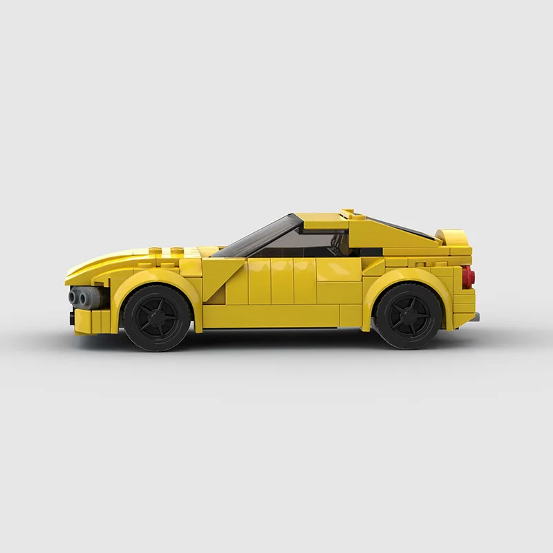 Compatible with Lego small particles racing vehicle MOC building block  educational toy model assembly foreign trade wholesale